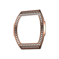Cubic Zirconia Bezel - Square Diamond-Rose Gold