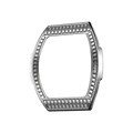Cubic Zirconia Bezel - Square Diamond-Silver
