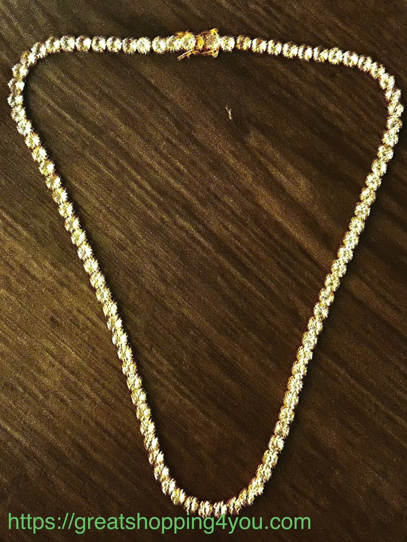 16 in. Vvs Masonite diamond rose gold chain Great Shopping 4You