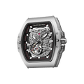 Atomic Interchangeable Watch Head - Automatic Cubic Zirconia-Silver Black