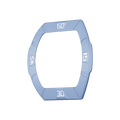 Dynamic Fluororubber Bezel - Fluororubber-Dynamic Light Blue