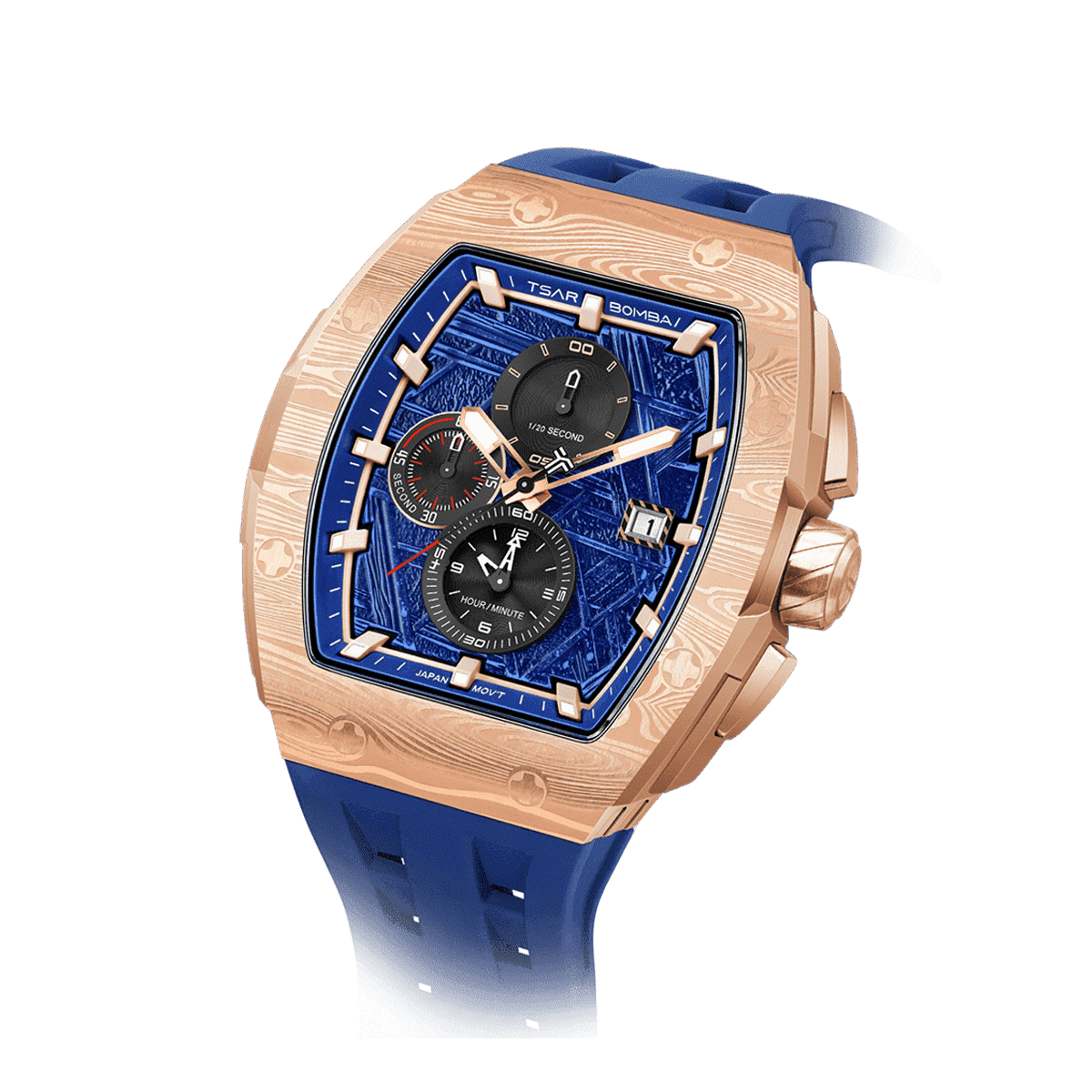 Elemental-TB8211Q-II（Ship from US） - Gold Blue TSAR BOMBA Watch