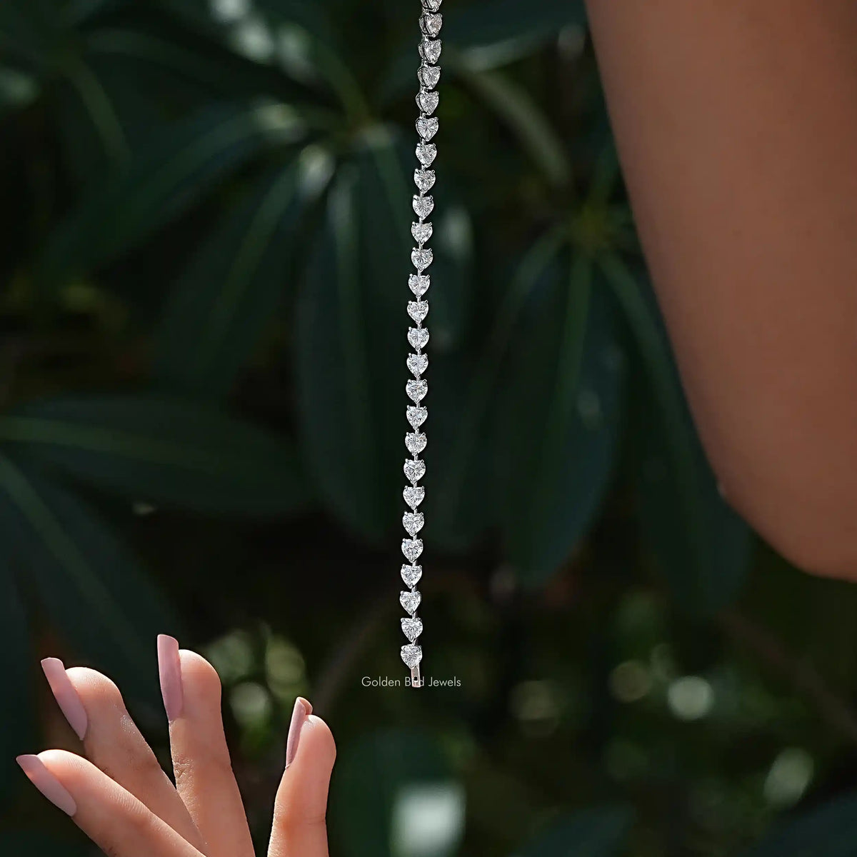 Heart Shape Moissanite Tennis Bracelet