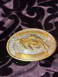 Cowboy style country, custom belt, buckle, made of fine silver and gold plate ￼ Great Shopping 4You
