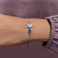 Alphabet Initial Letter Gemstone Bracelet