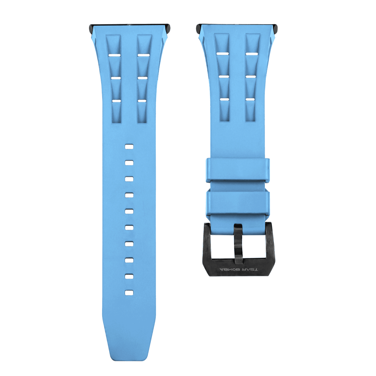 Elemental TB8210CF&TB8211Q Strap - Fluoro rubber strap-Light Blue