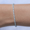 Oval Cut Lab Diamond Tennis Bracelet