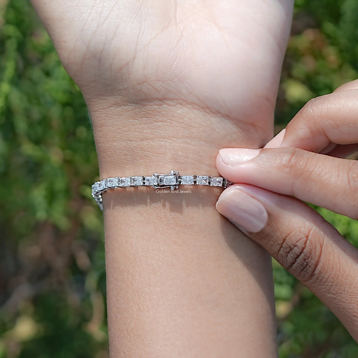 Radiant Cut Lab Grown Diamond Tennis Bracelet