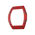 Atomic Interchangeable Bezel - Carbon Fiber-Red