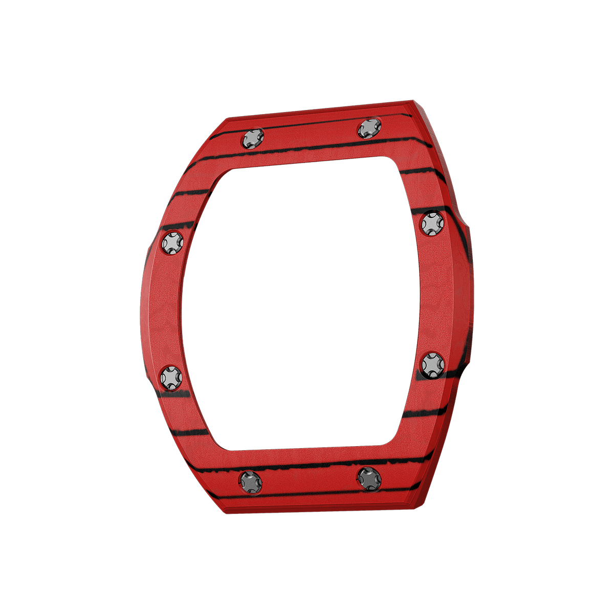 Atomic Interchangeable Bezel - Carbon Fiber-Red