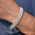 Round Cut Moissanite Miami Cuban Link Bracelet