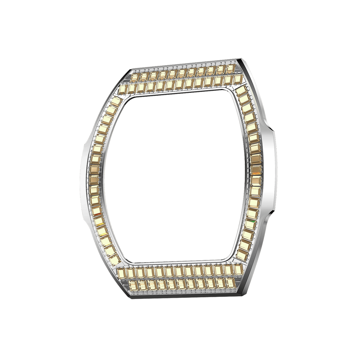 Atomic Interchangeable Bezel - Square Diamond-Gold