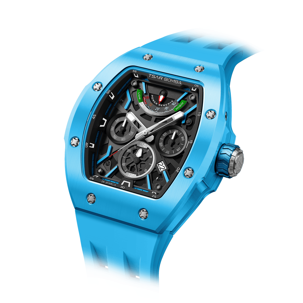 Atomic-TB8222C - Lake Blue TSAR BOMBA Watch