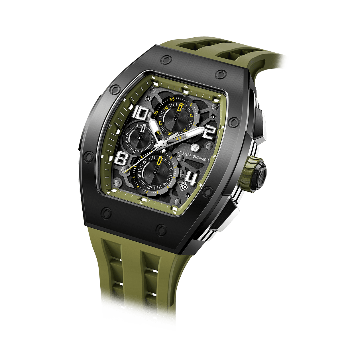 Elemental-TB8224Q - Olive Green Tsarbomba Watch
