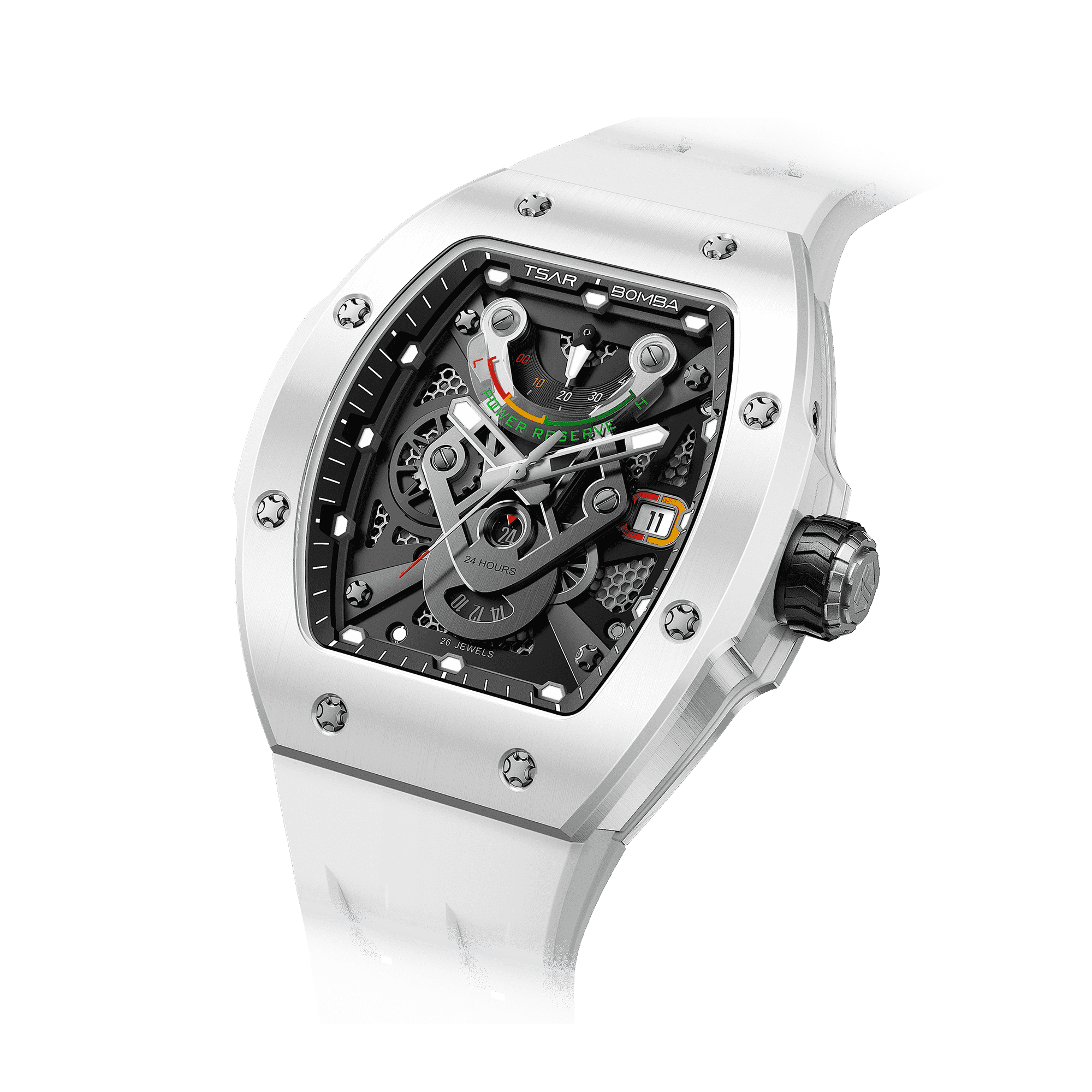 Atomic-TB8226C - White TSAR BOMBA Watch