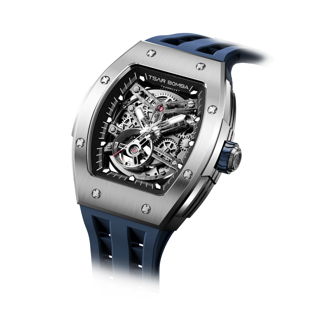 Elemental-TB8228A - Silver Blue Tsarbomba Watch