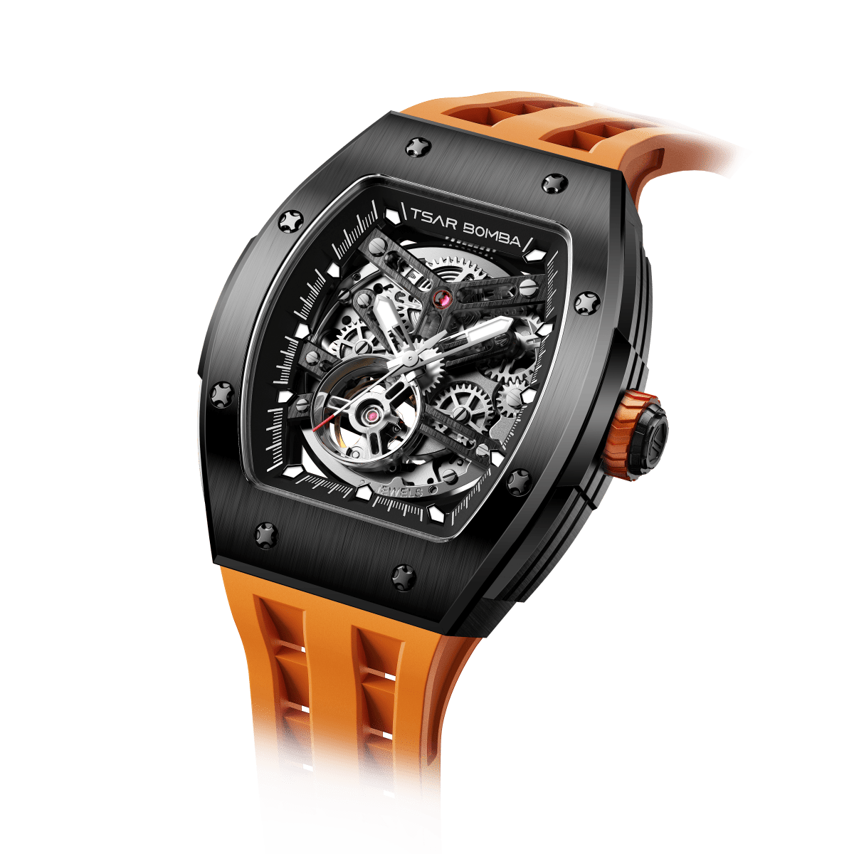 Elemental-TB8228A - Black Orange Tsarbomba Watch