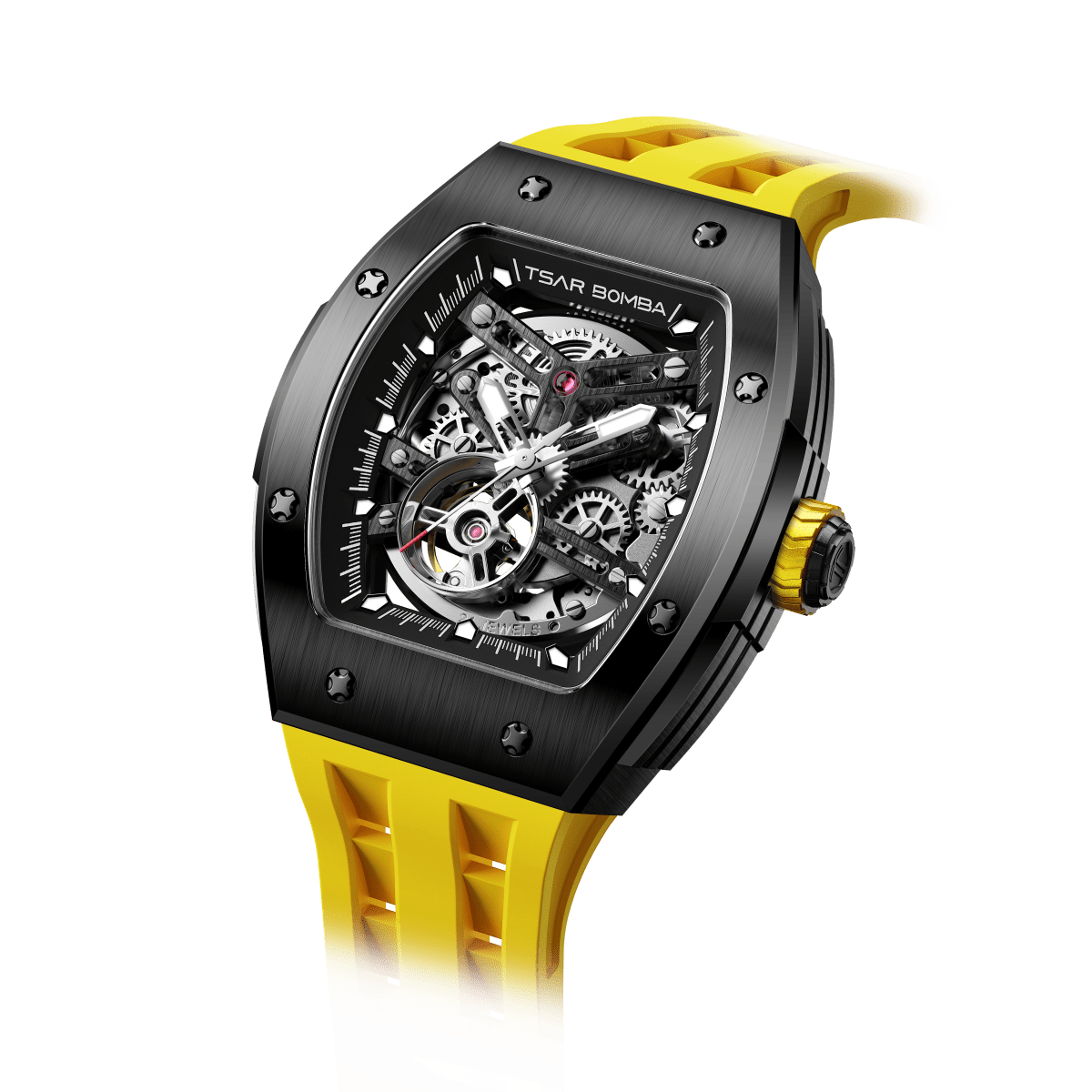 Elemental-TB8228A - Black Yellow Tsarbomba Watch