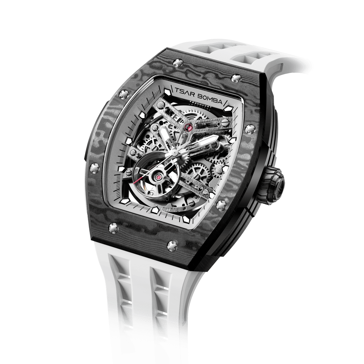 Elemental-TB8228CF - Elite White Tsarbomba Watch