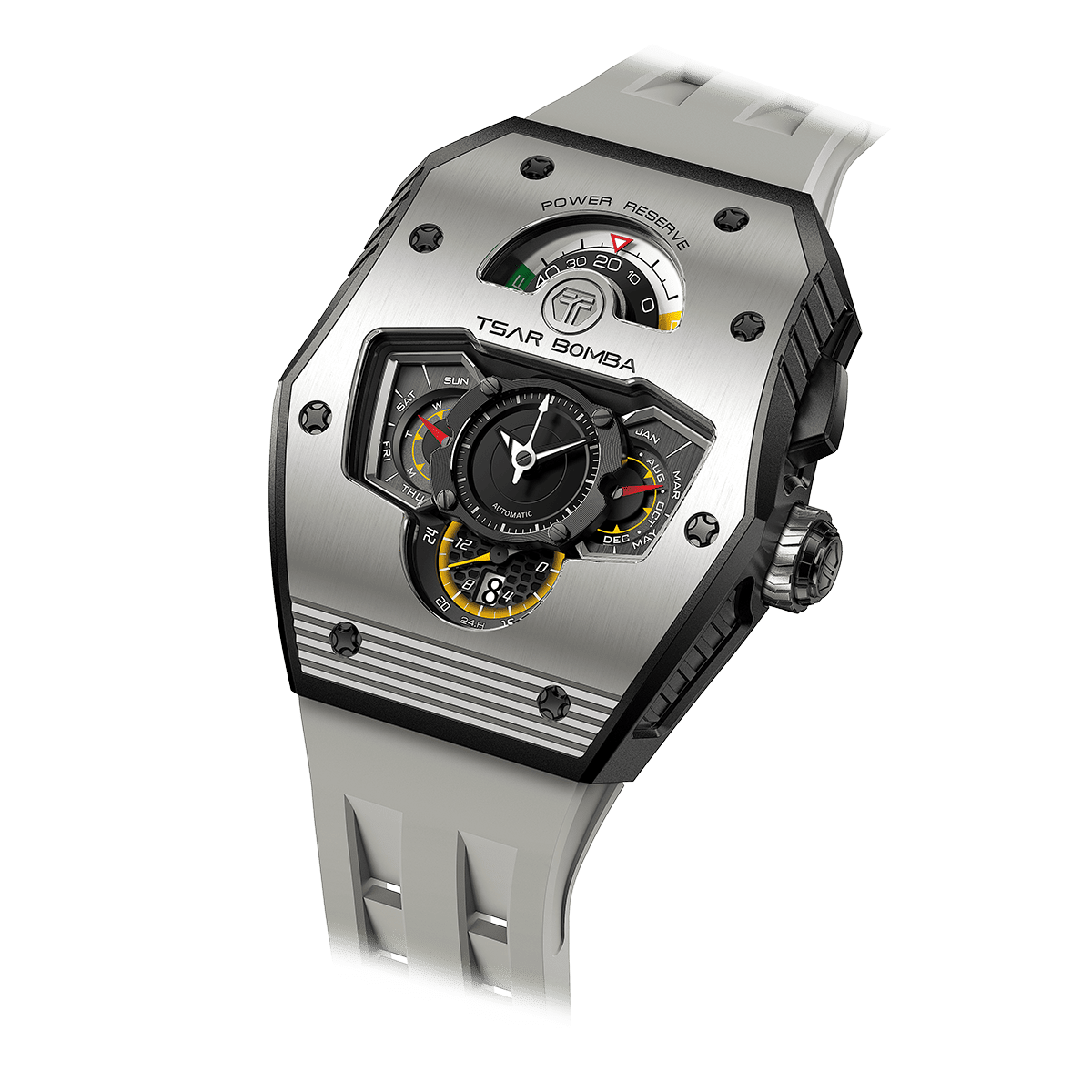 Parallax - Ceramic-Grey Tsarbomba Watch