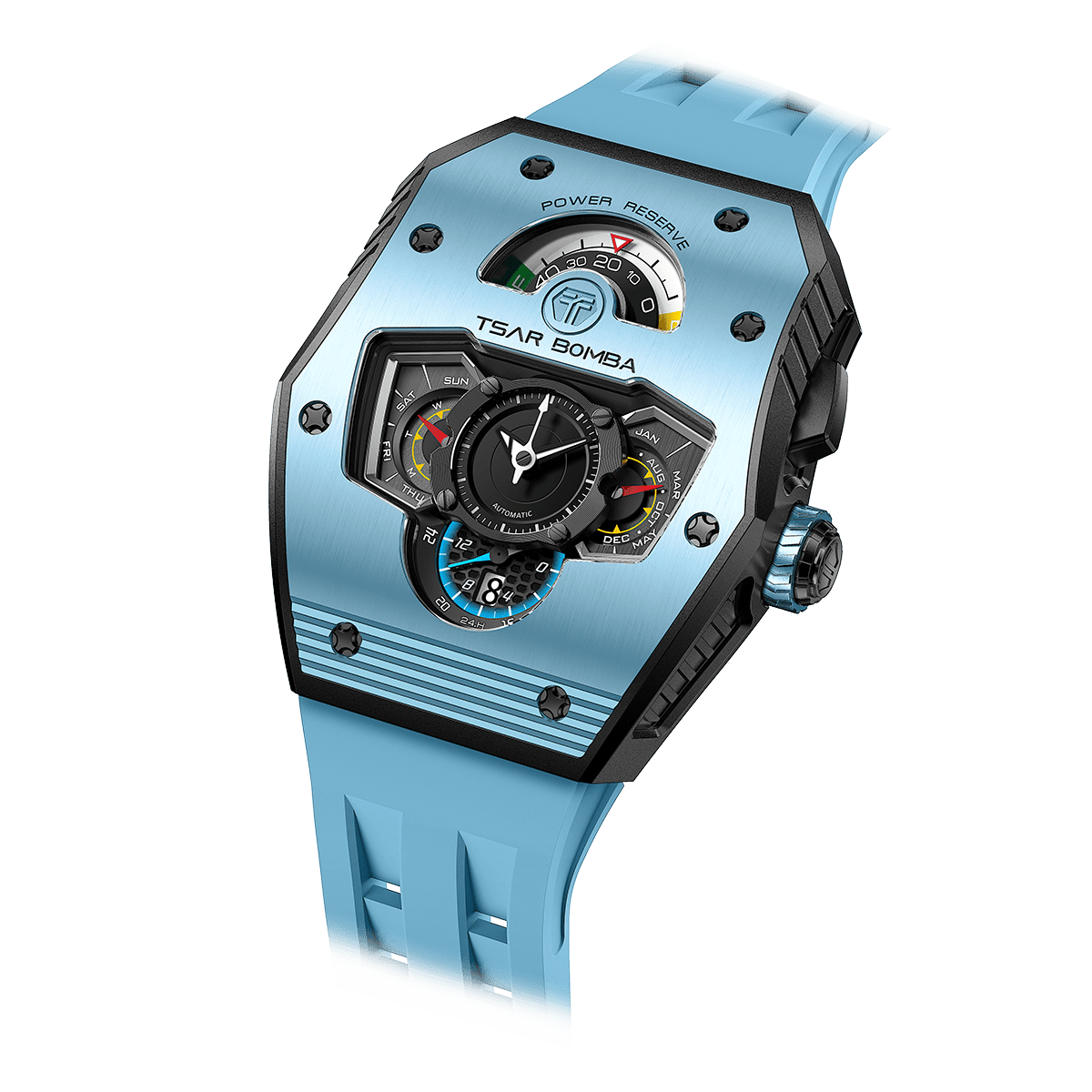 Parallax - Ceramic-Lake Blue Tsarbomba Watch