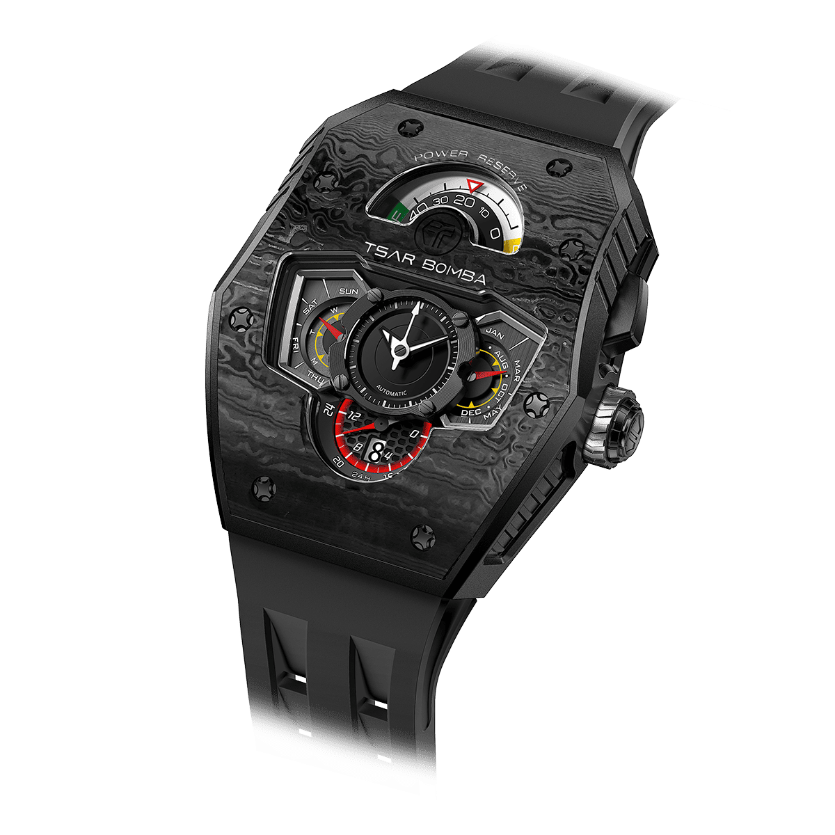 Parallax - Carbon Fiber-Black Tsarbomba Watch