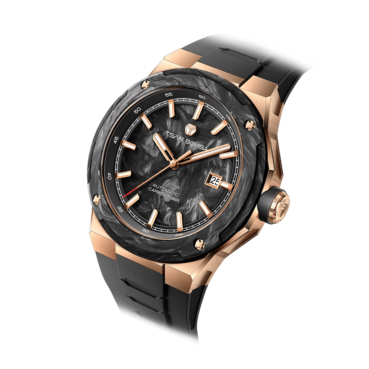 Electron-Carbon-X II - Rose Gold Black Tsarbomba Watch