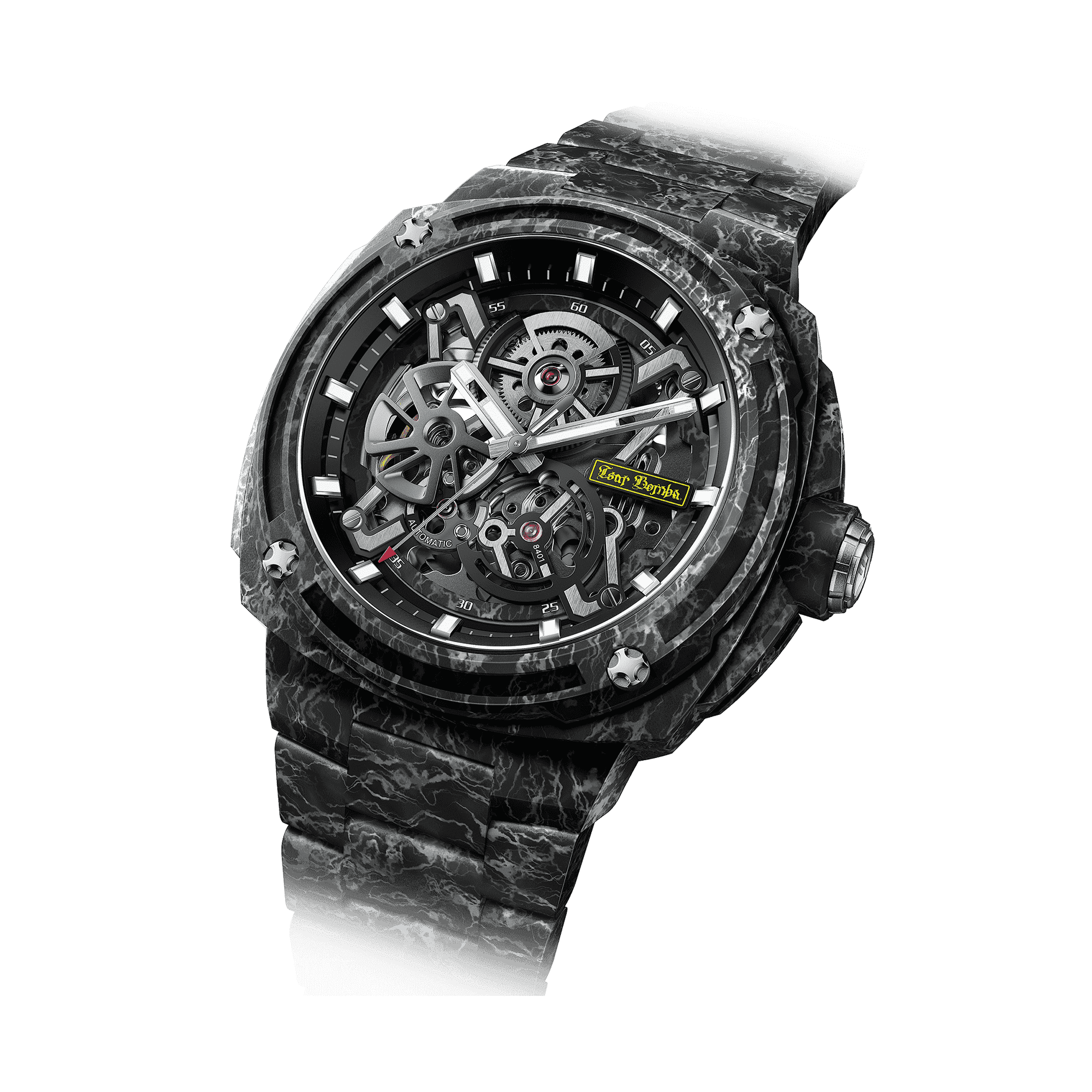 Electron-TB8401CF - Black TSAR BOMBA Watch