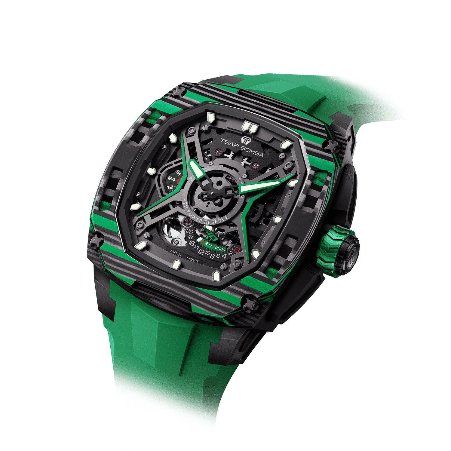 Dark Matter 5（Ship from US） - Green TSAR BOMBA Watch