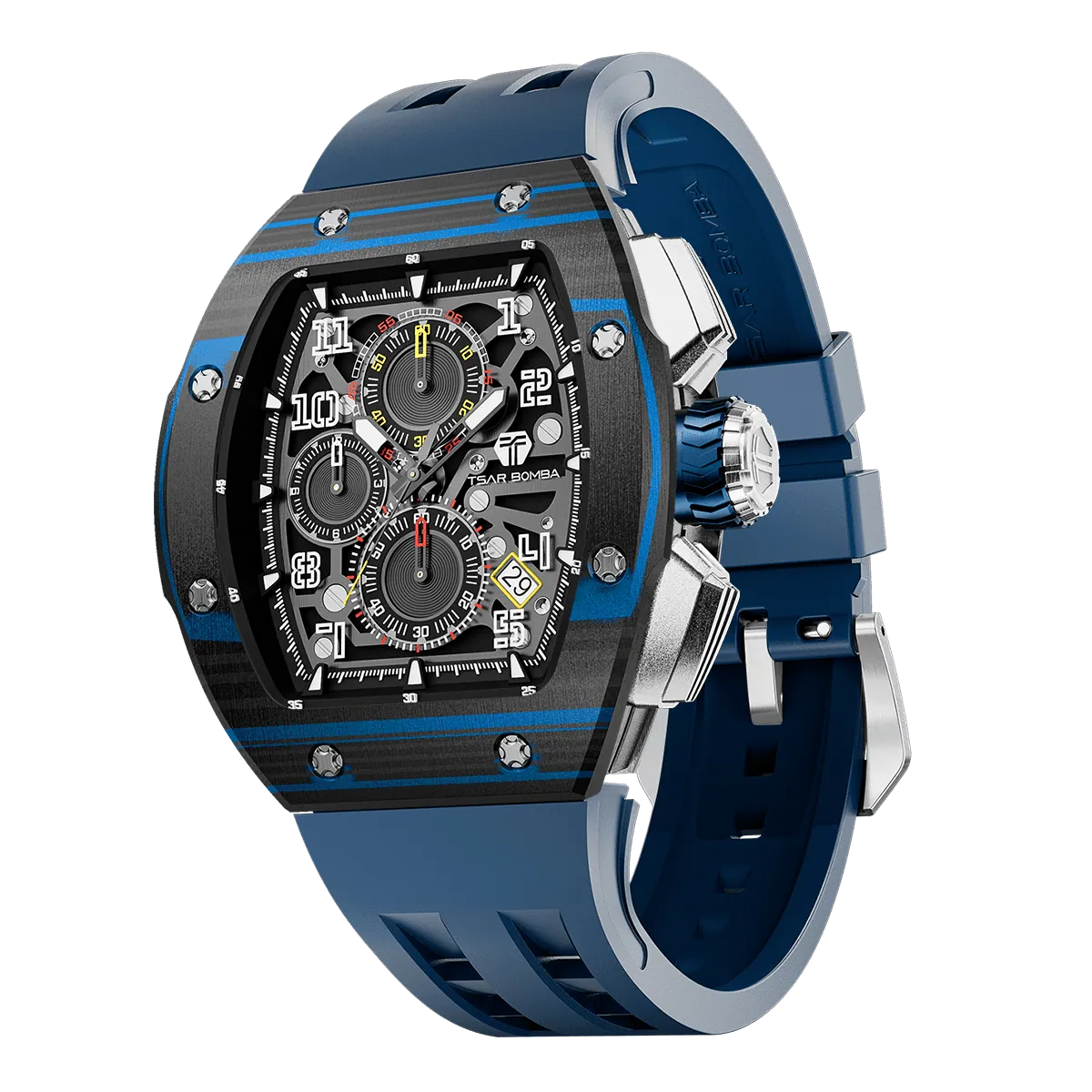 Atomic-TB8214 Standard Edition - Carbon Fiber-Blue