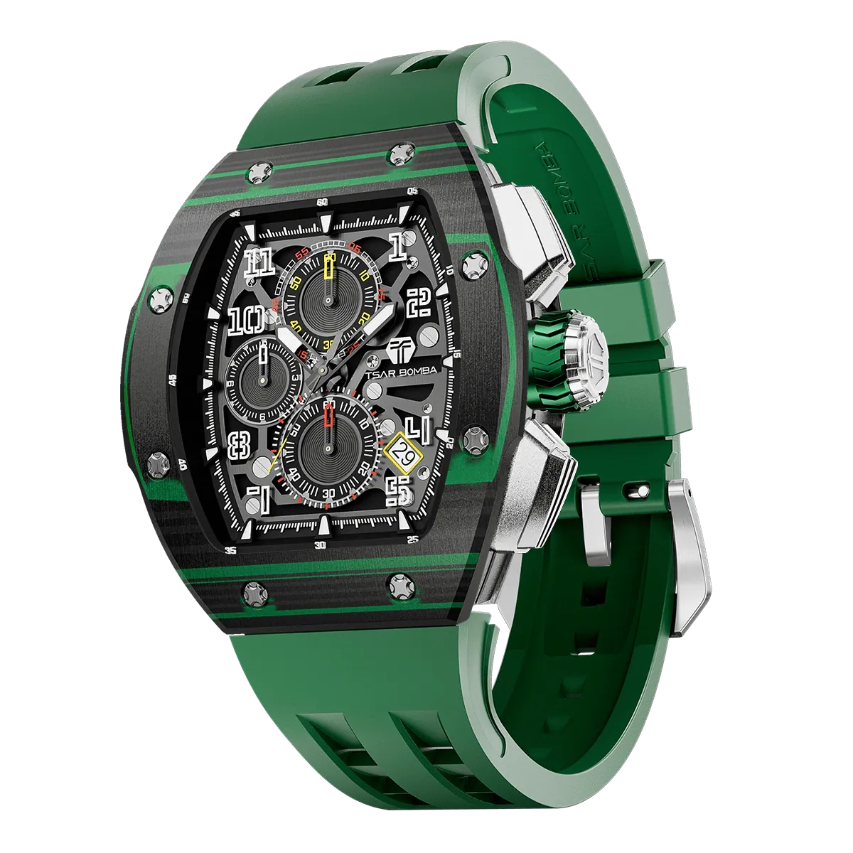 Atomic-TB8214 Standard Edition - Carbon Fiber-Green