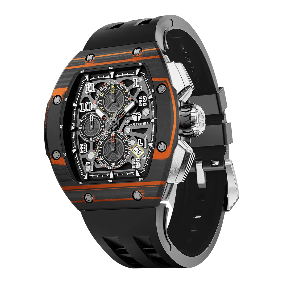 Atomic-TB8214 Standard Edition - Carbon Fiber-Orange