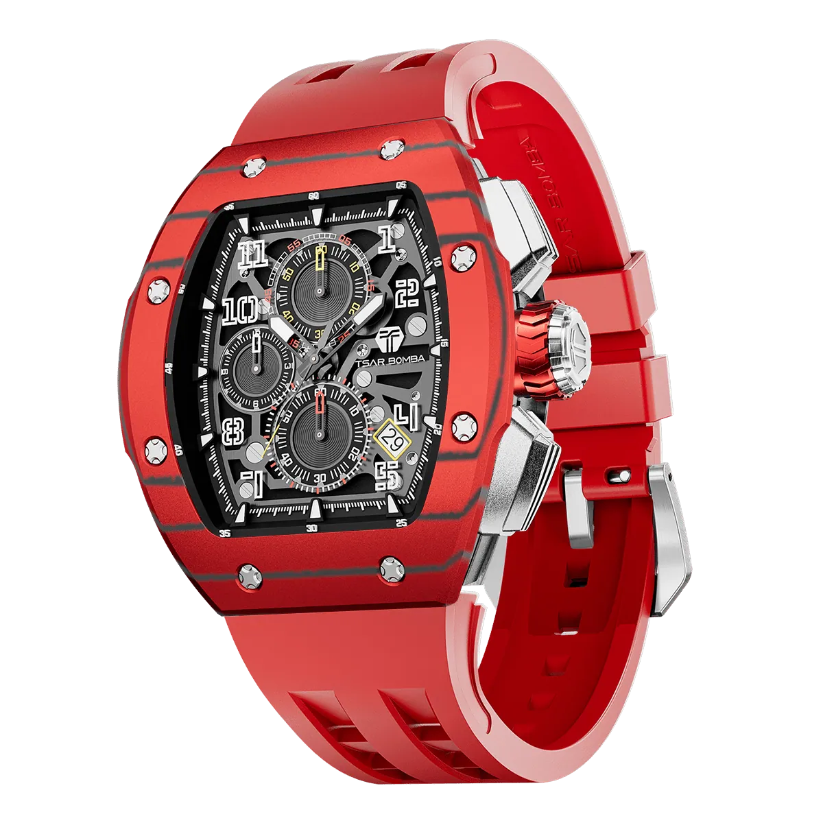Atomic-TB8214 Standard Edition - Carbon Fiber-Red