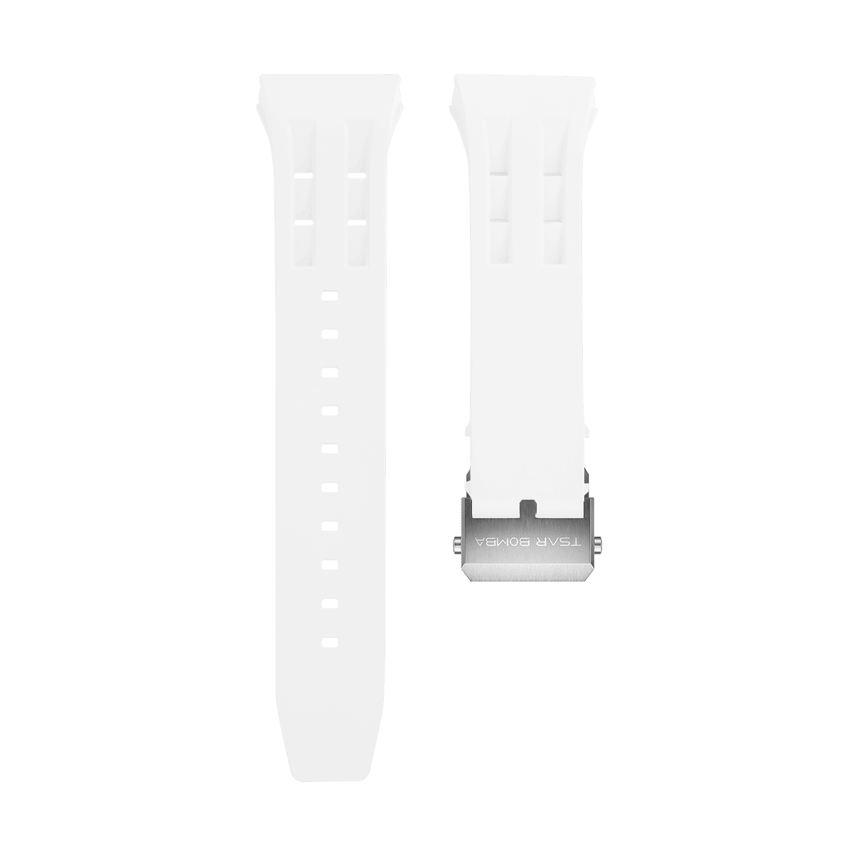 Atomic Interchangeable Strap - Deployant Clasp-White