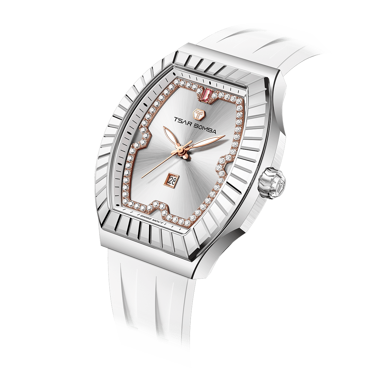 Nucleus Femme 04（Pre-order) - White Silver Tsarbomba Watch