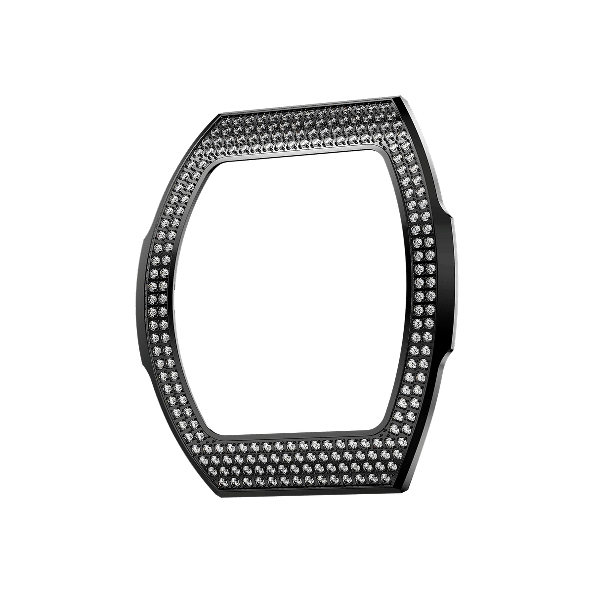 Atomic Interchangeable Bezel - Cubic Zirconia-Black