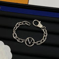 Luxury Designer Bracelet Silver Gold Chain Letter Bracelet Women and Men Gifts Charm Copper Bangles Wedding Jewelry Gifts with Box Great Shopping 4You