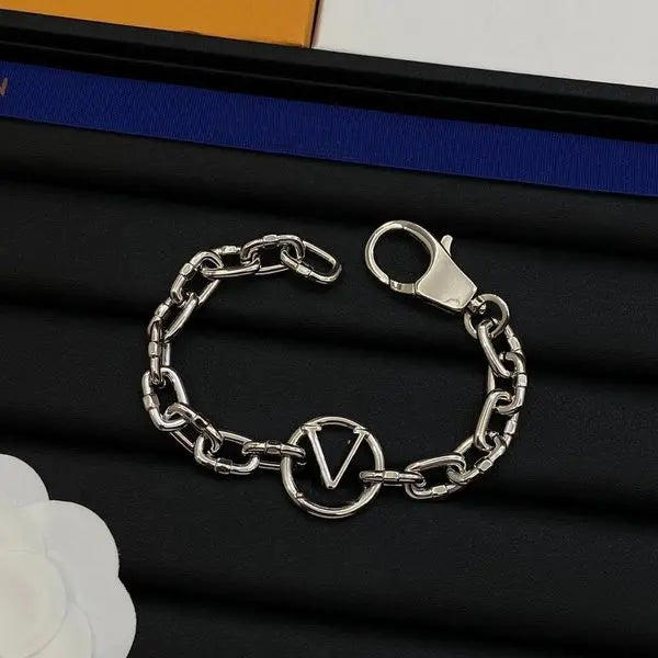 Luxury Designer Bracelet Silver Gold Chain Letter Bracelet Women and Men Gifts Charm Copper Bangles Wedding Jewelry Gifts with Box Great Shopping 4You