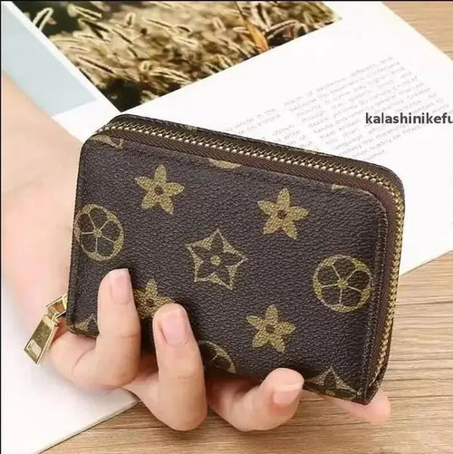 5AFashion women wallet PU Leather wallet single zipper wallets lady ladies short classical purse with card orange box Great Shopping 4You