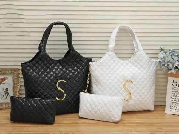 Top quality oversized quilted sheep leather shopping bags large capacity Leather Totes women's leisure Hobo Shoulder Bags with women's Fashi Great Shopping 4You