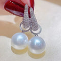 Luxury Dangle Earrings Ear hoop Designer Pearl Zirconia Earrings for Women Diamond Earrings Wedding Party Jewelry Gifts Great Shopping 4You