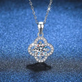 Elegant Women's Accessories: S925 Sterling Silver Necklaces & Pendants Adorned With Realistic Diamond-Like Stones Great Shopping 4You