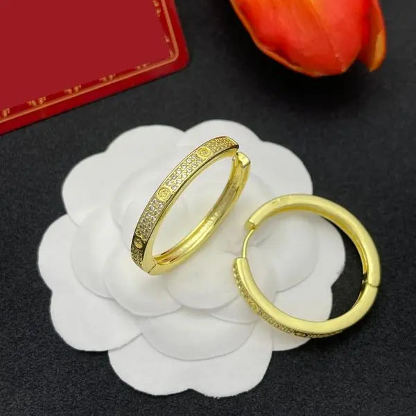 Letters Earrings Designer Simple Earing Stud for Women Classic Vintage Luxury Round Ear Studs for Gifts Jewelry Accessories Great Shopping 4You
