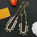 Designer Necklace Luxury Pendant Bracelet for Women Party Engagement Jewelry Pearl Choker Necklace Set Wedding Gift with Box Great Shopping 4You