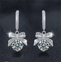 Elegant Moissanite-Studded Sterling Silver Chandelier Earrings Inspired by Nature's Beauty Great Shopping 4You