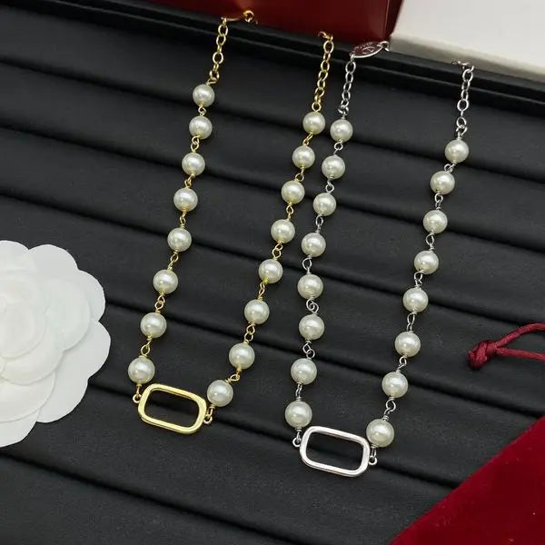 Charm Womens Pendant Necklace Designer Brand Love Gold Necklace Classic Luxury Pearl Necklace Design Gifts Wedding Jewelry with Box Great Shopping 4You