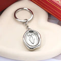New Luxury Keychain Men's Women's Keyring Classic Brand Unisex Car Key Holders Stainless Steel Keychains Not Fade High Quality Couples Gifts Great Shopping 4You