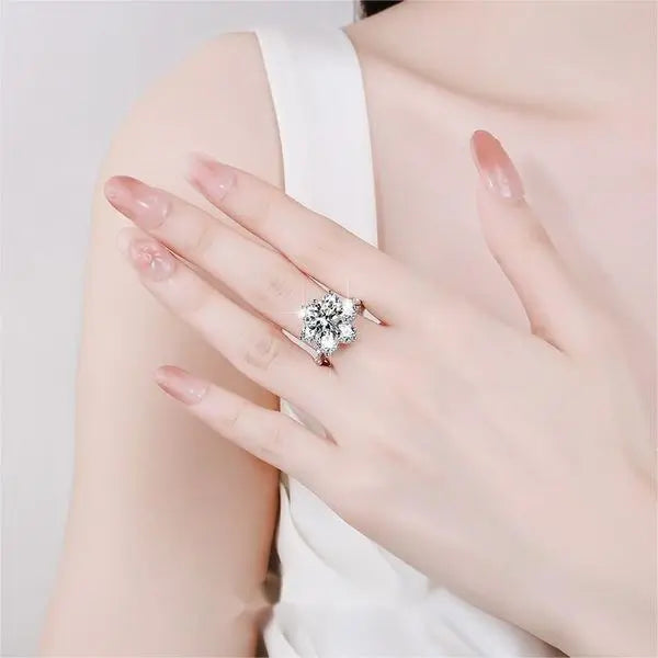Elegant White Sapphire Alternative Gemstone Bridal Set Featuring a Majestic Royalty-Inspired Ornament Great Shopping 4You