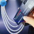 designer necklace mens womens fashion jewelry pendant necklaces hip hop jewelry 8mm 16 18 20 22 inches cuban link necklace VVS GRA Certified moissanite cuban chain Great Shopping 4You