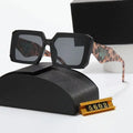 New womens sunglasses Oversize design thick silhouette lines Havana color square front frame acetate Prad traditional triangle geometric temples womans eyewear Great Shopping 4You